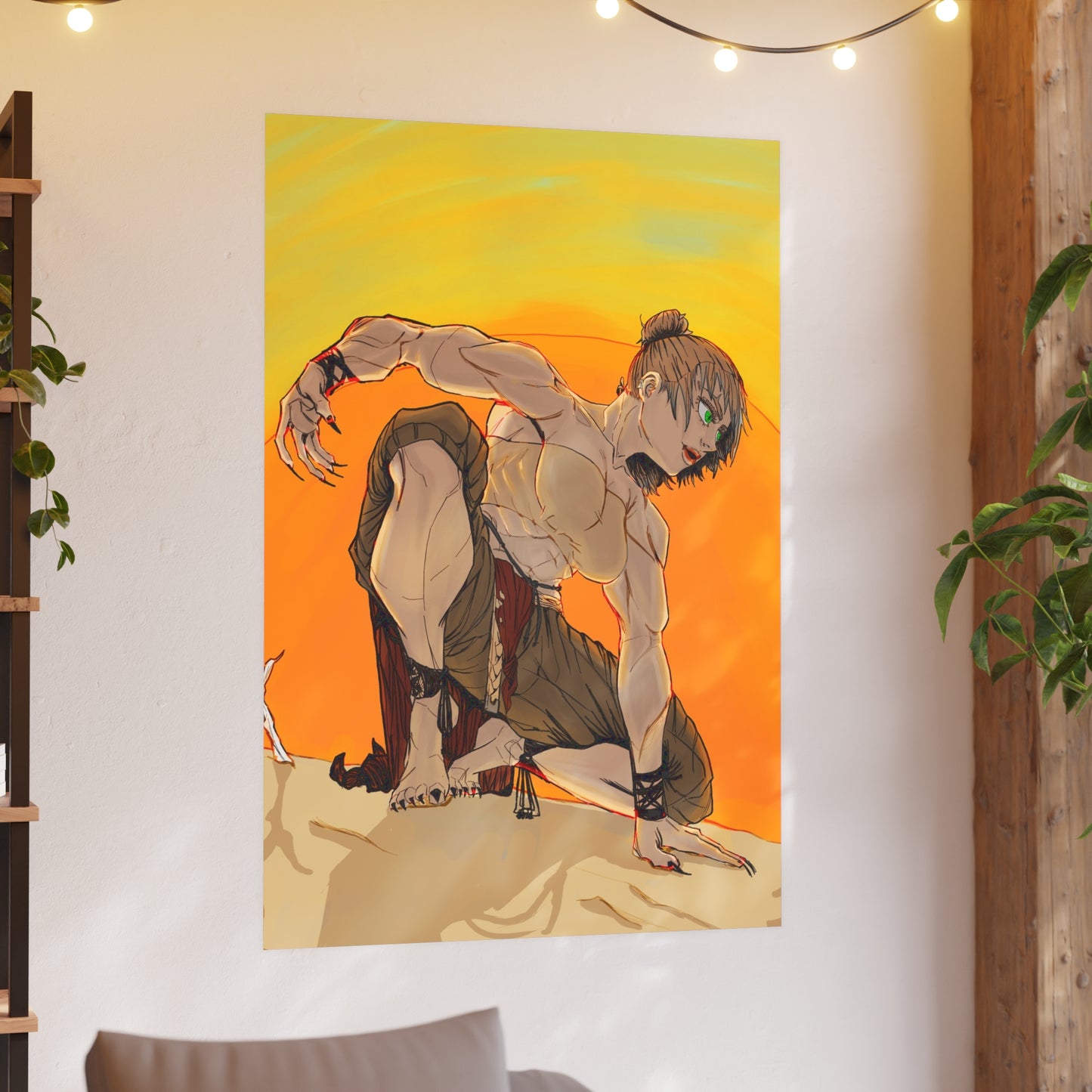 Caracal Girl-Art Print