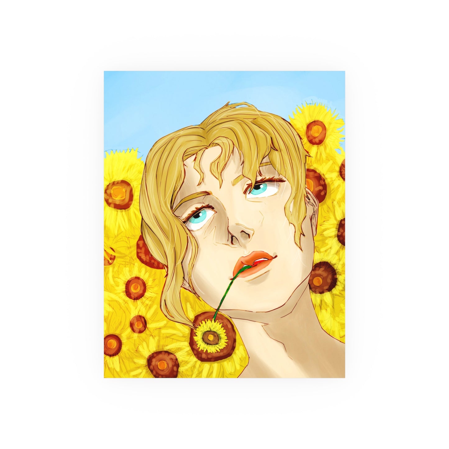 Blonde Sunflower-Art Print