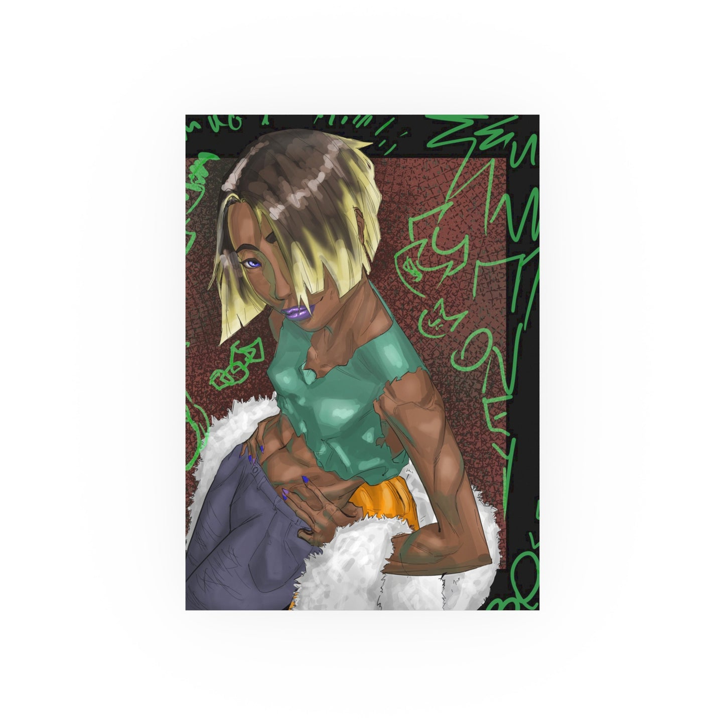 Street Wear Baddie-Art Print