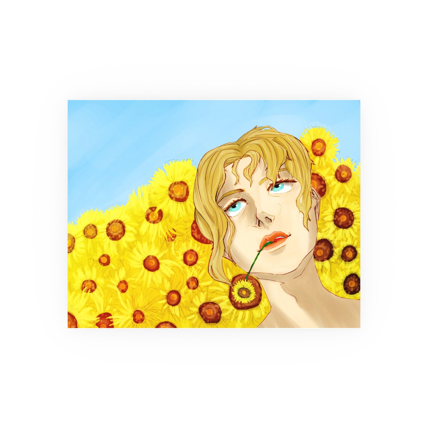Blonde Sunflower-Art Print