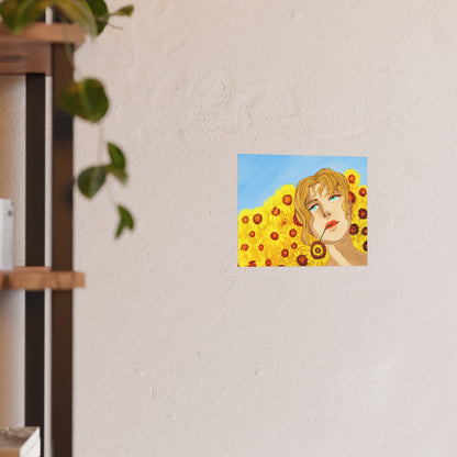 Blonde Sunflower-Art Print