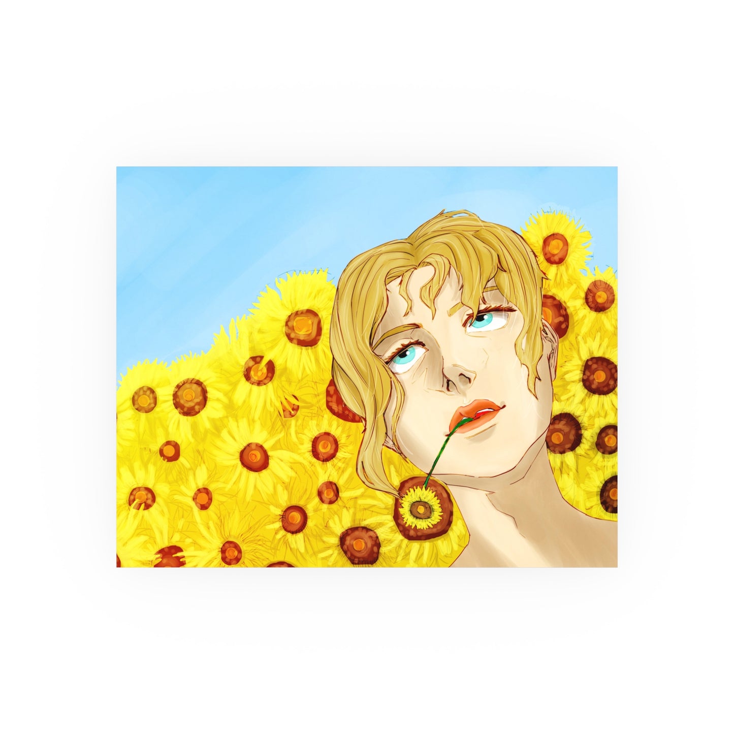 Blonde Sunflower-Art Print
