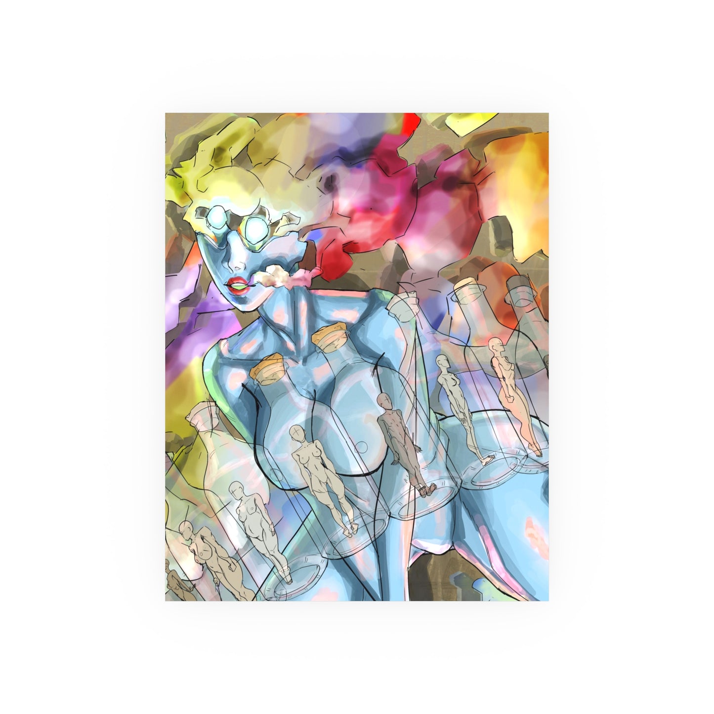 Bottles Of Hookers-Art Print