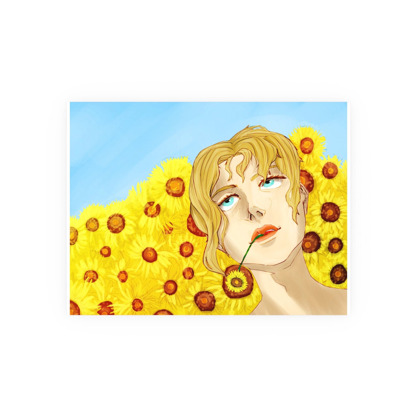 Blonde Sunflower-Art Print