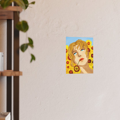 Blonde Sunflower-Art Print