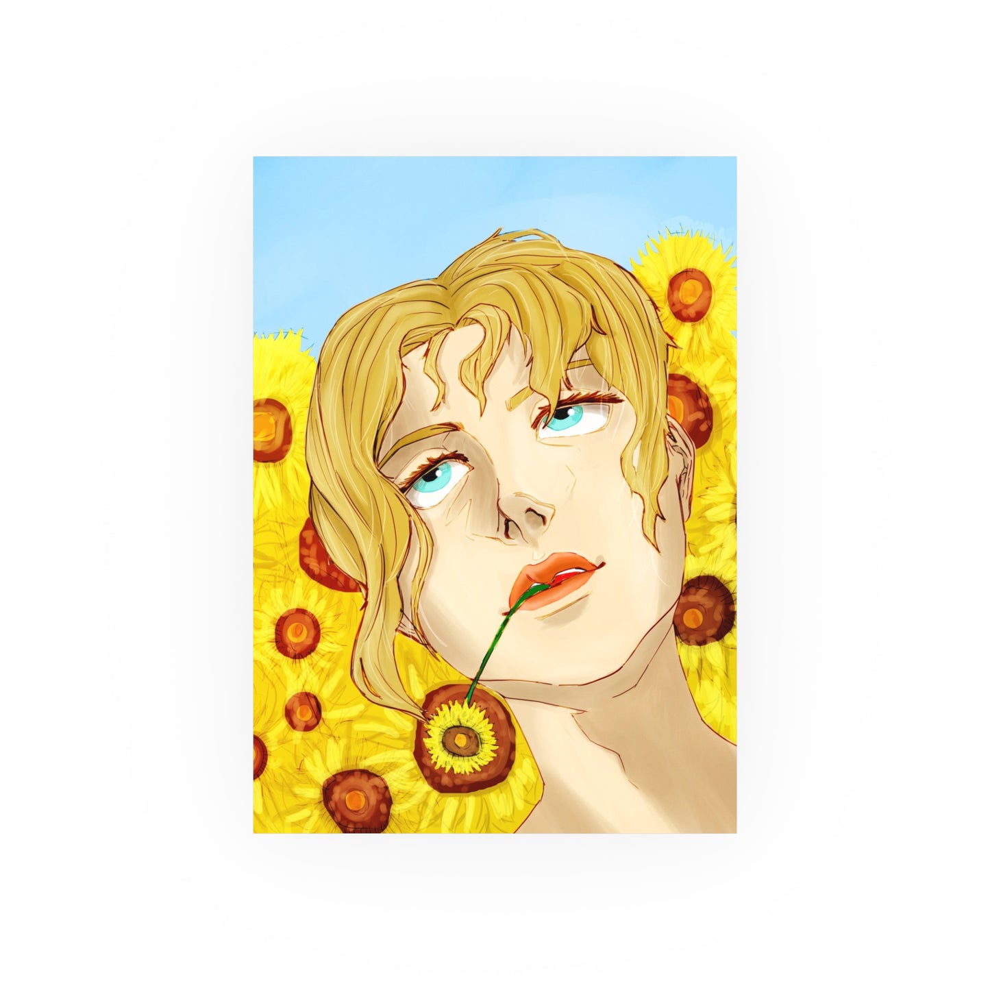 Blonde Sunflower-Art Print