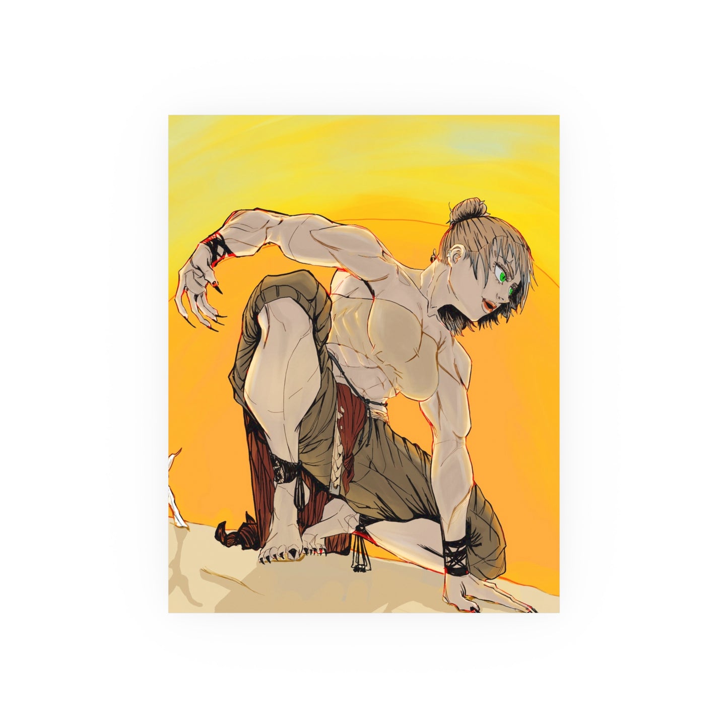 Caracal Girl-Art Print