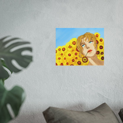 Blonde Sunflower-Art Print