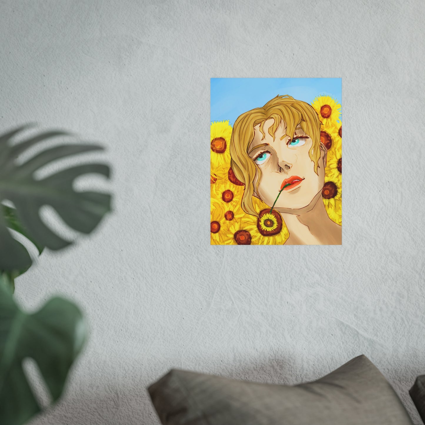 Blonde Sunflower-Art Print