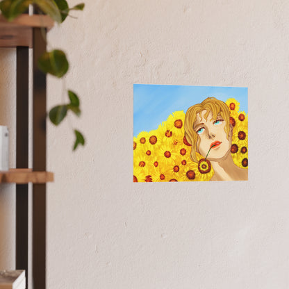 Blonde Sunflower-Art Print