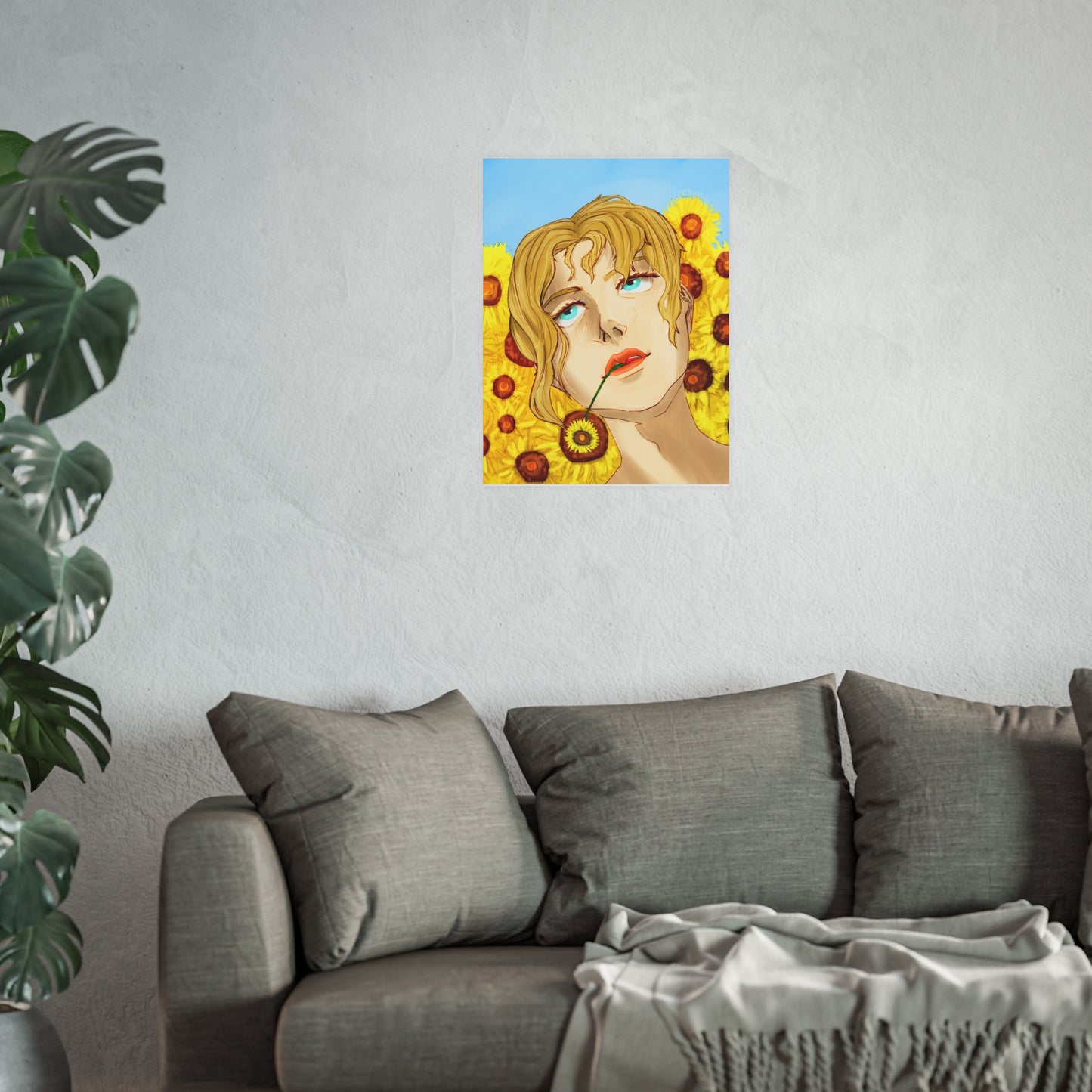 Blonde Sunflower-Art Print