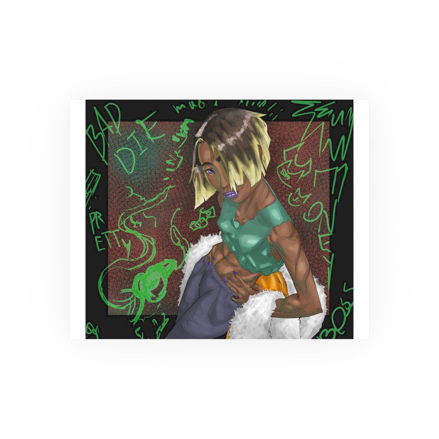 Street Wear Baddie-Art Print