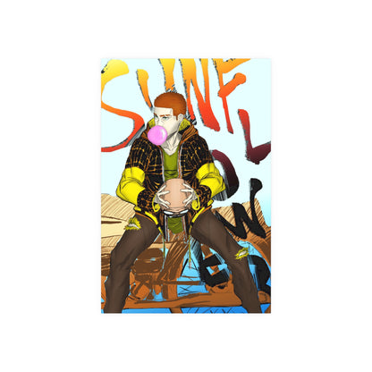 Sunflower Biker-Art Print