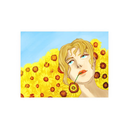 Blonde Sunflower-Art Print
