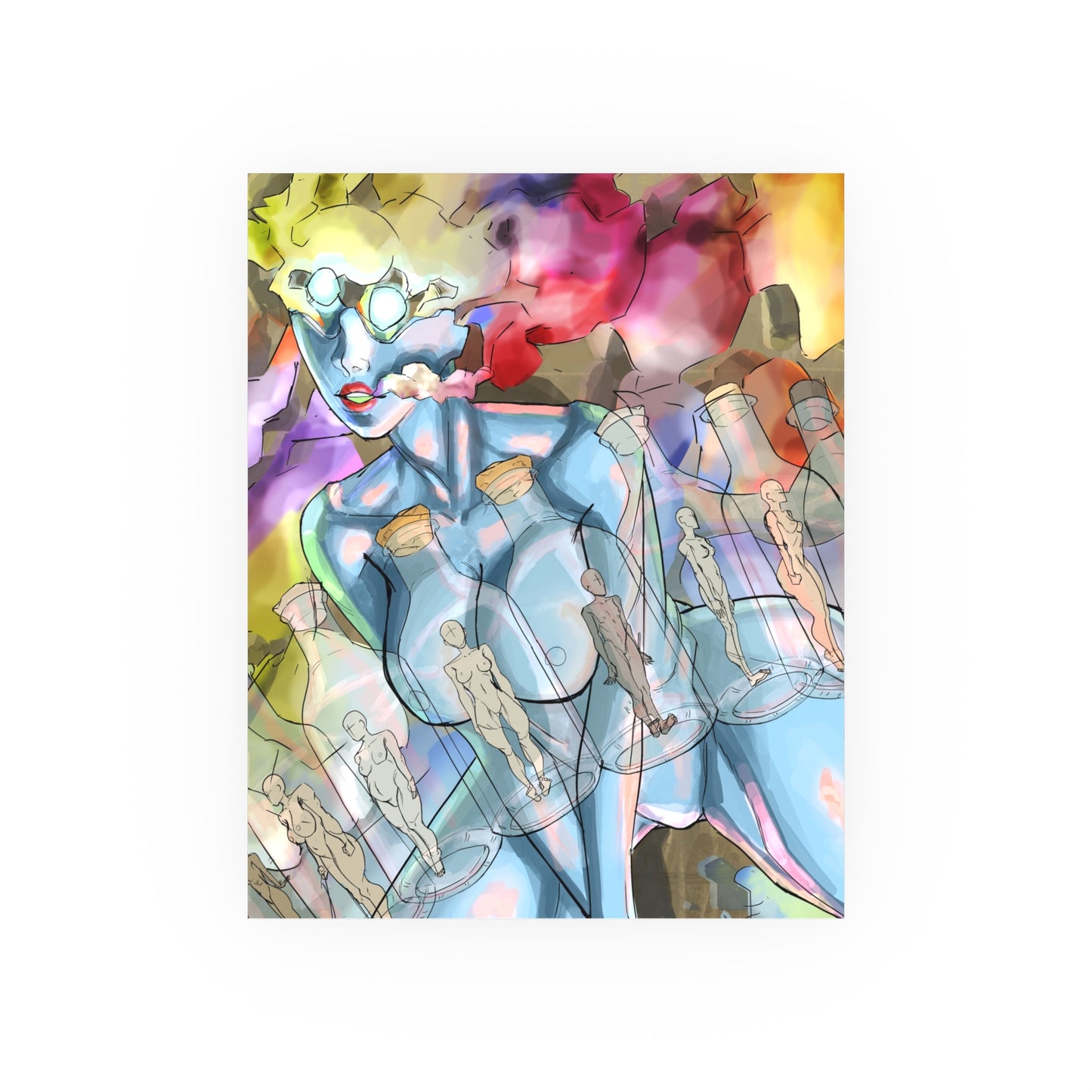 Bottles Of Hookers-Art Print