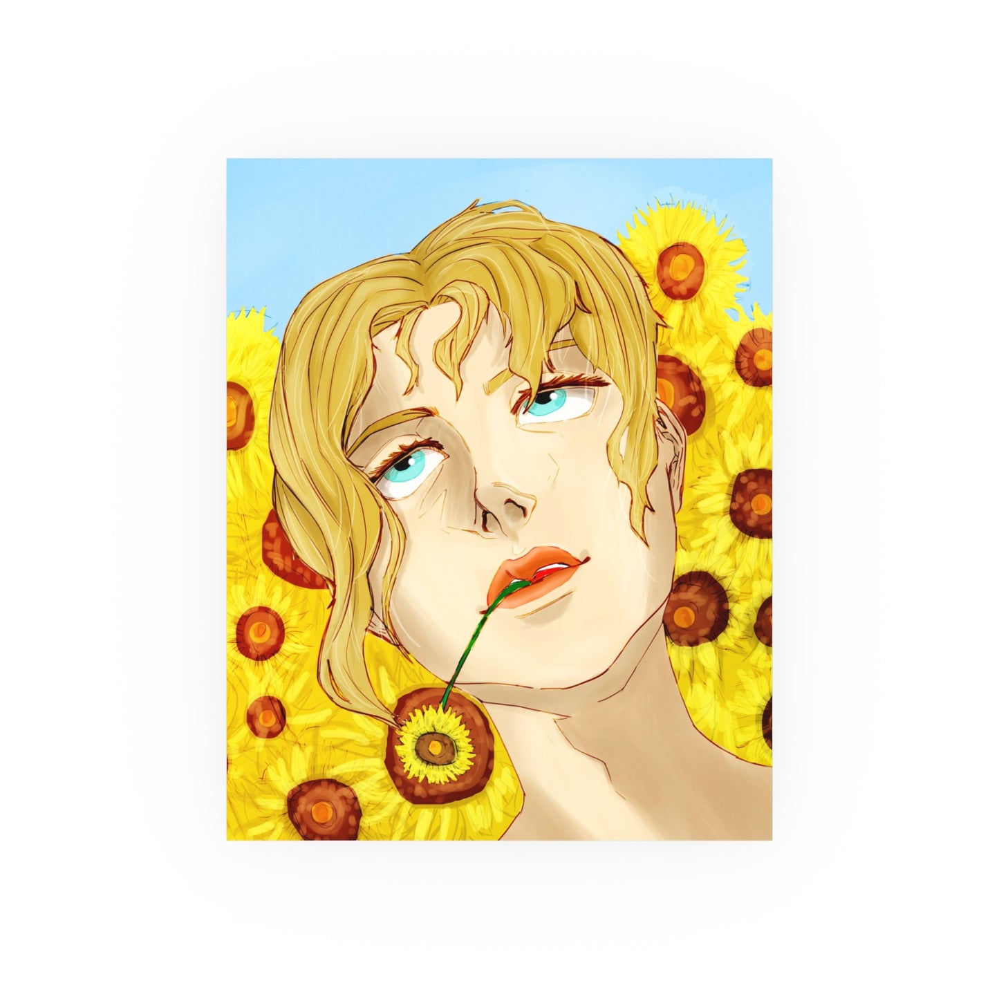 Blonde Sunflower-Art Print