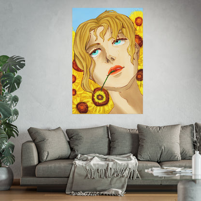 Blonde Sunflower-Art Print