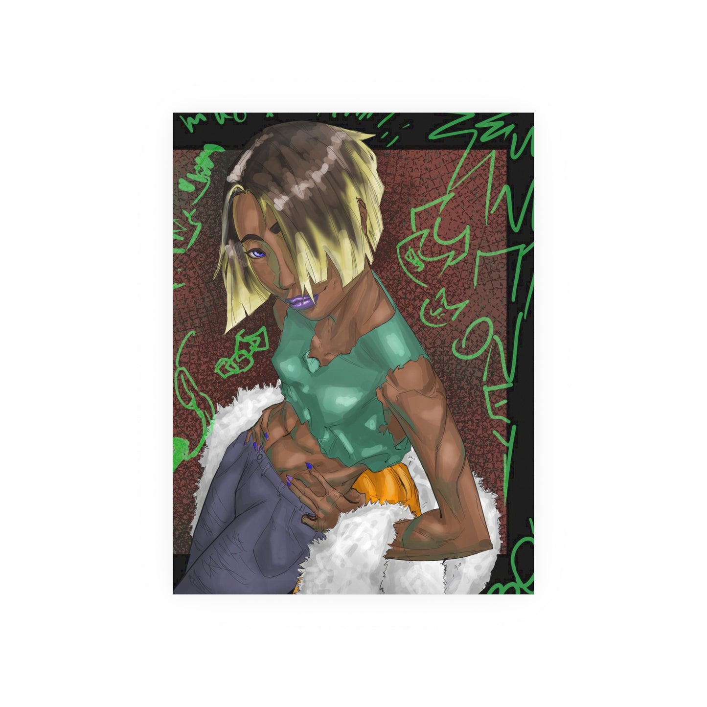 Street Wear Baddie-Art Print