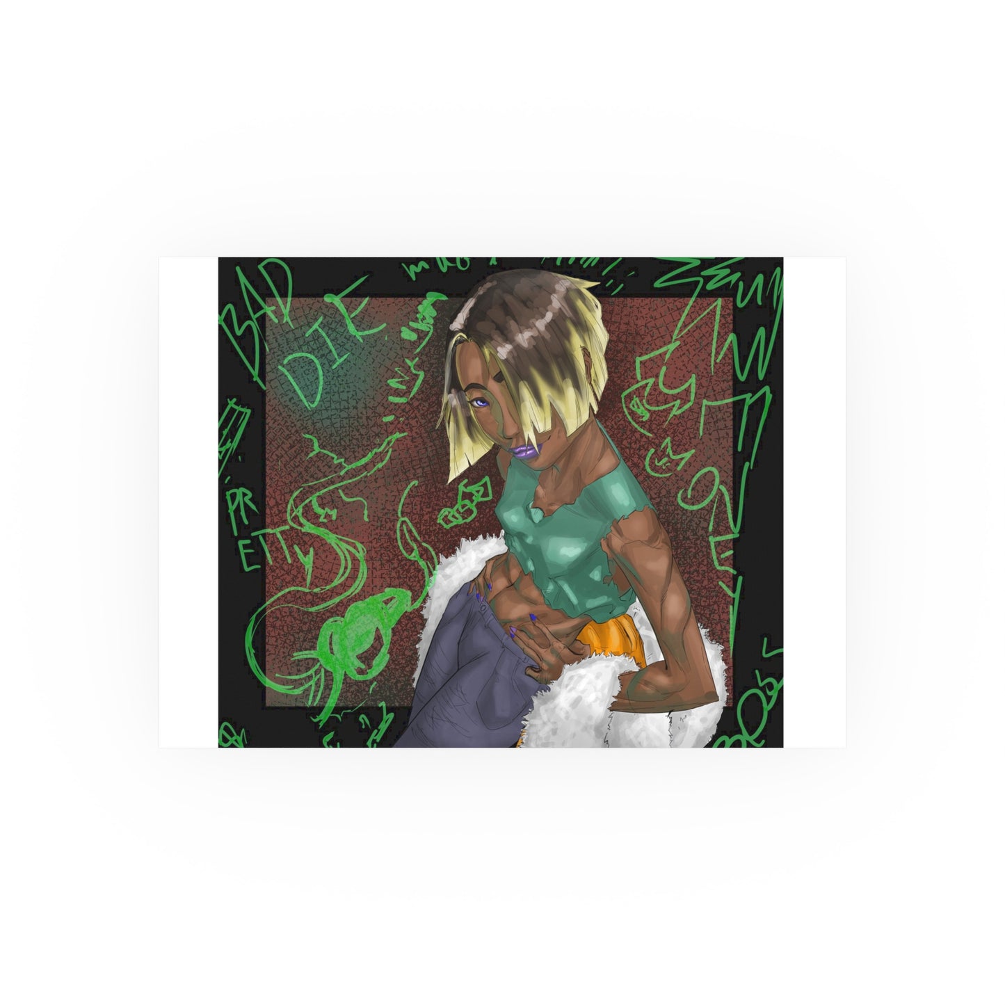 Street Wear Baddie-Art Print