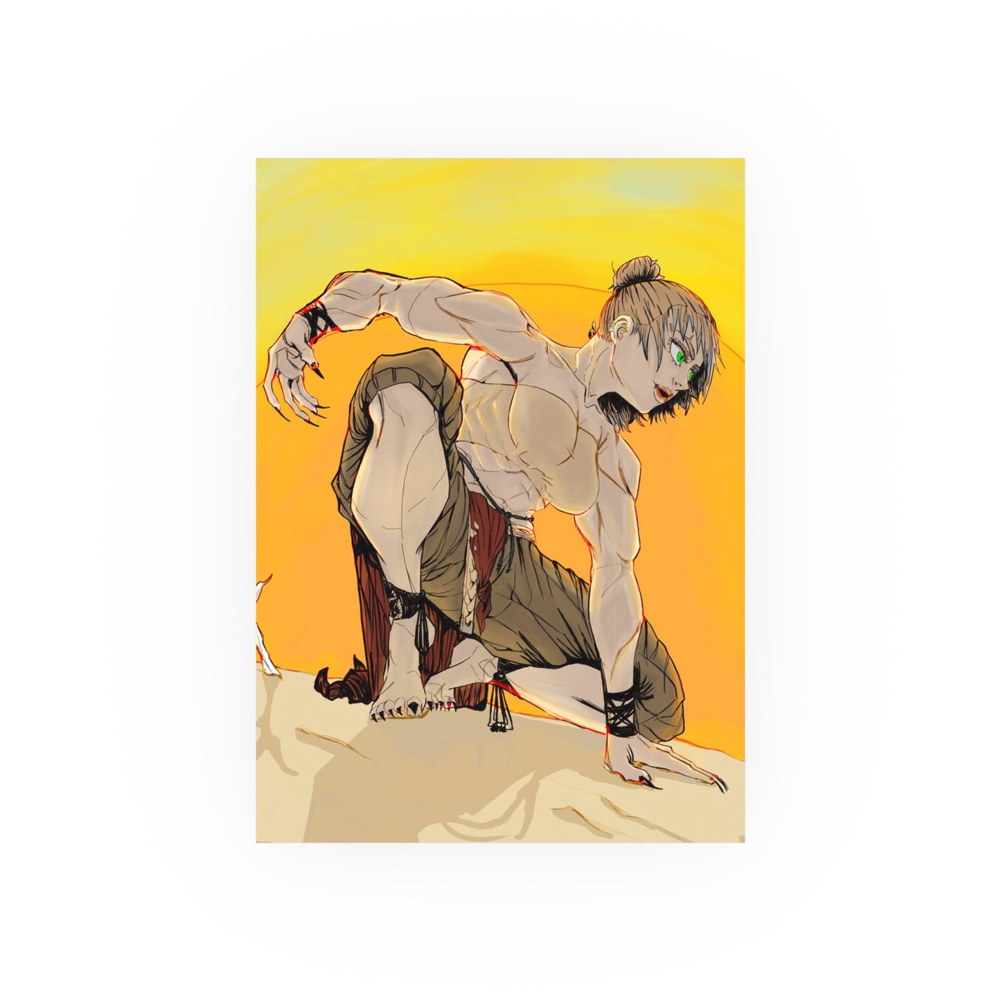 Caracal Girl-Art Print