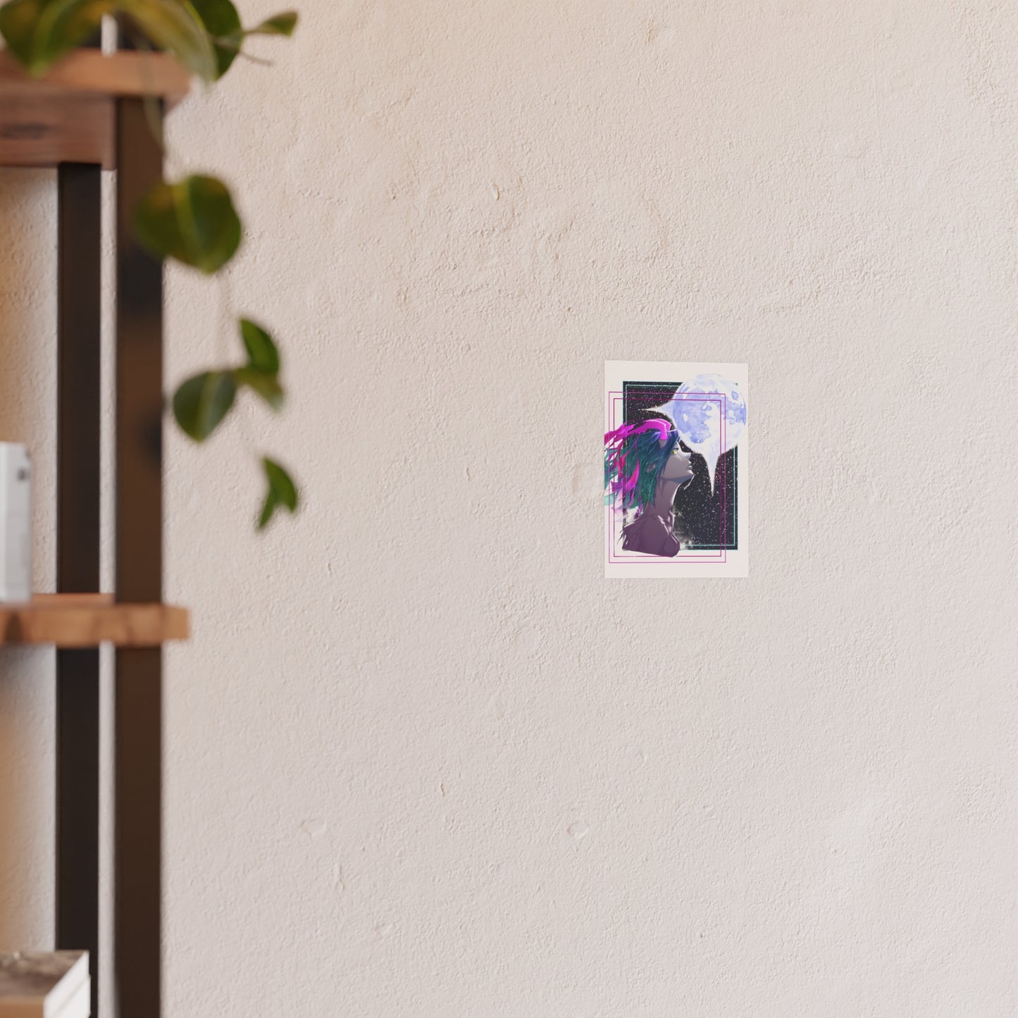 Sea Dragon Girl Amongst The Night Sky - Art Print