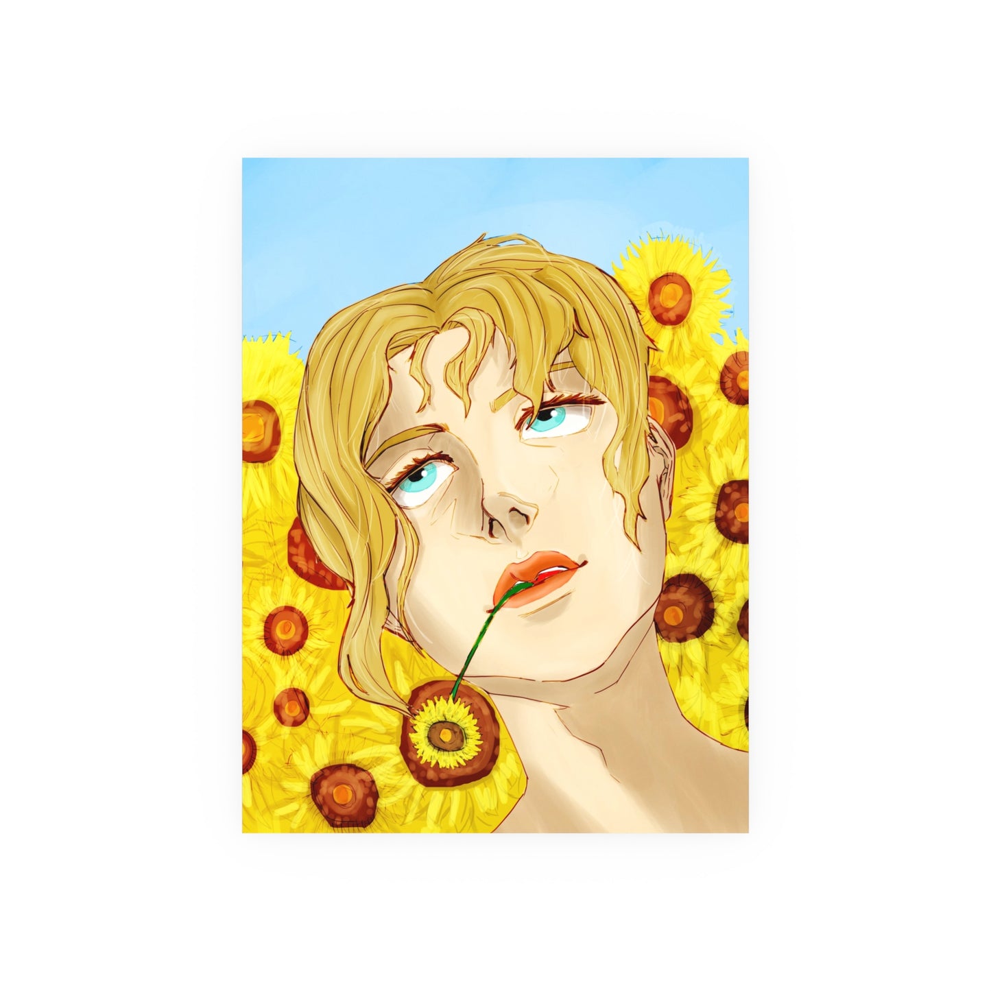 Blonde Sunflower-Art Print