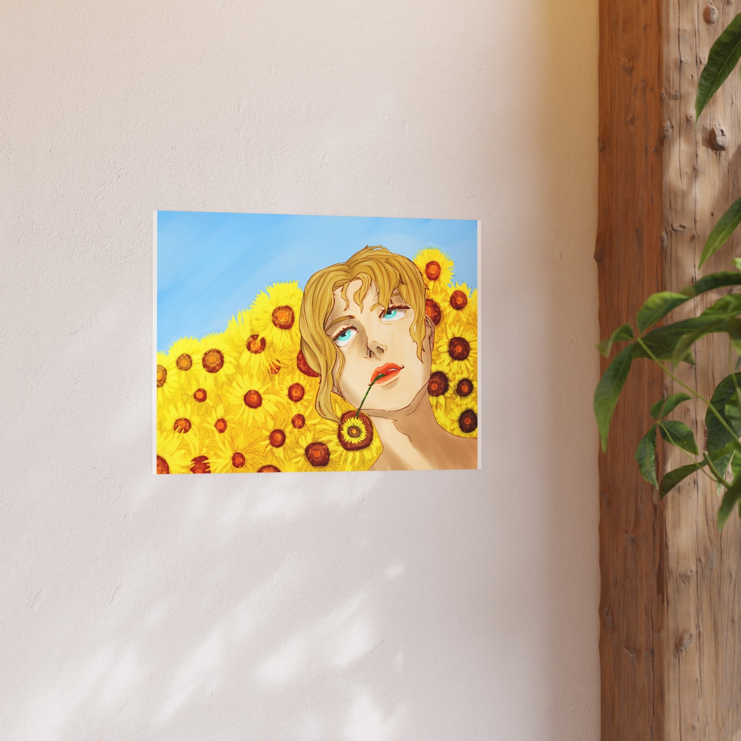 Blonde Sunflower-Art Print