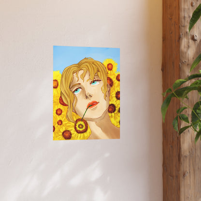 Blonde Sunflower-Art Print